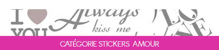 Catgorie stickers Amour