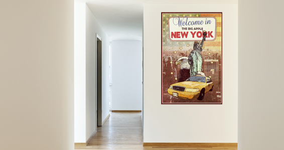 poster welcome in new york